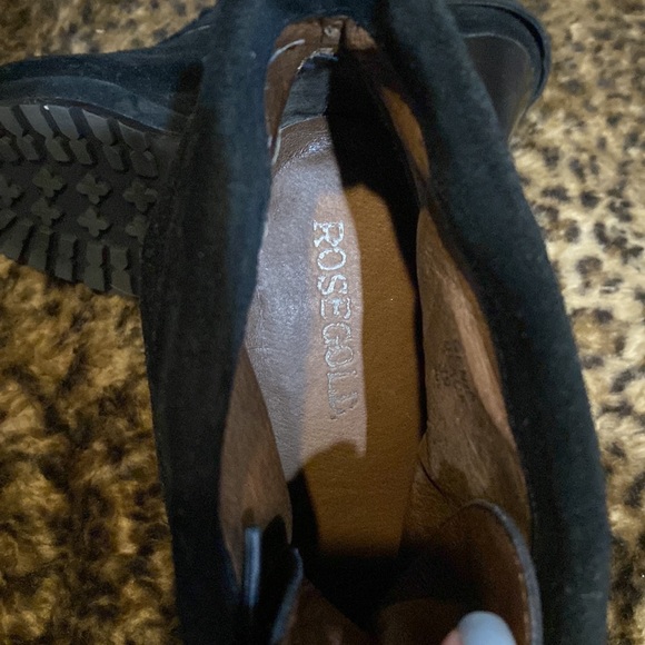 ROSEGOLD Black Suede Booties - Picture 6 of 7